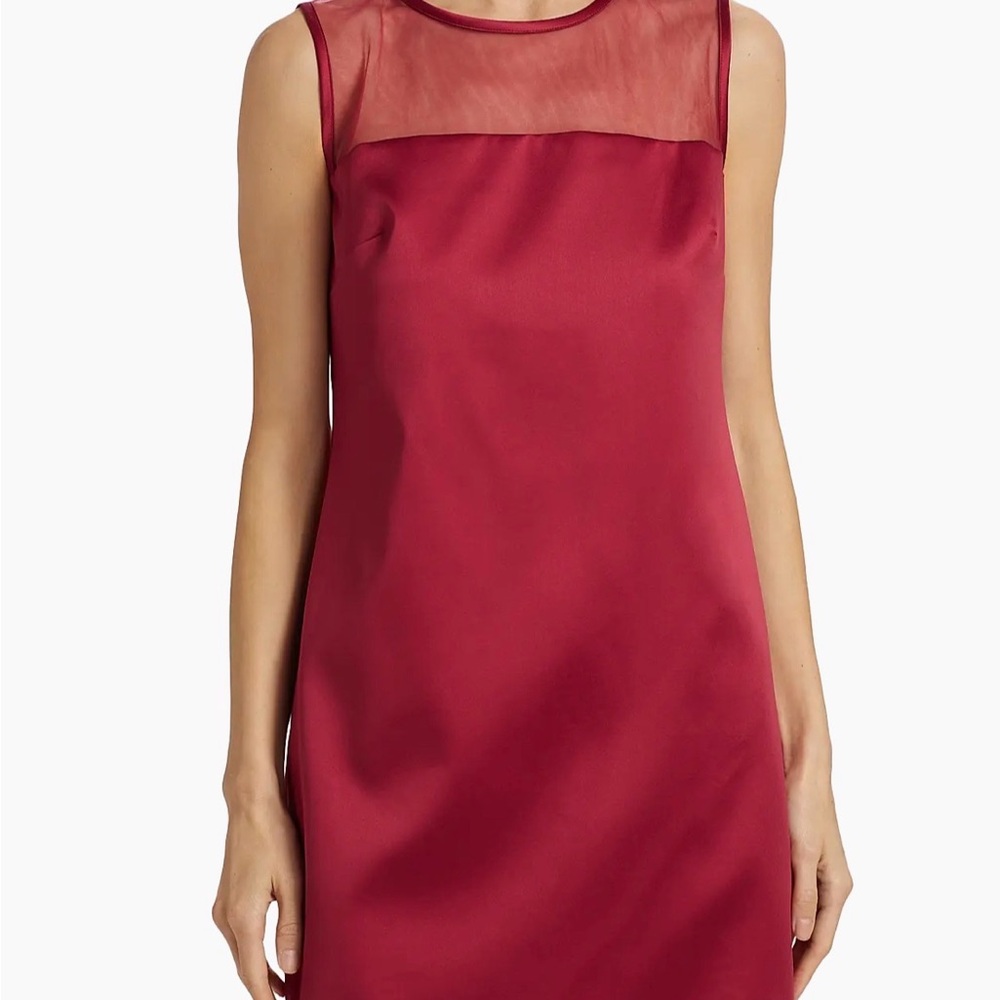 Ava Satin Shift Minidress